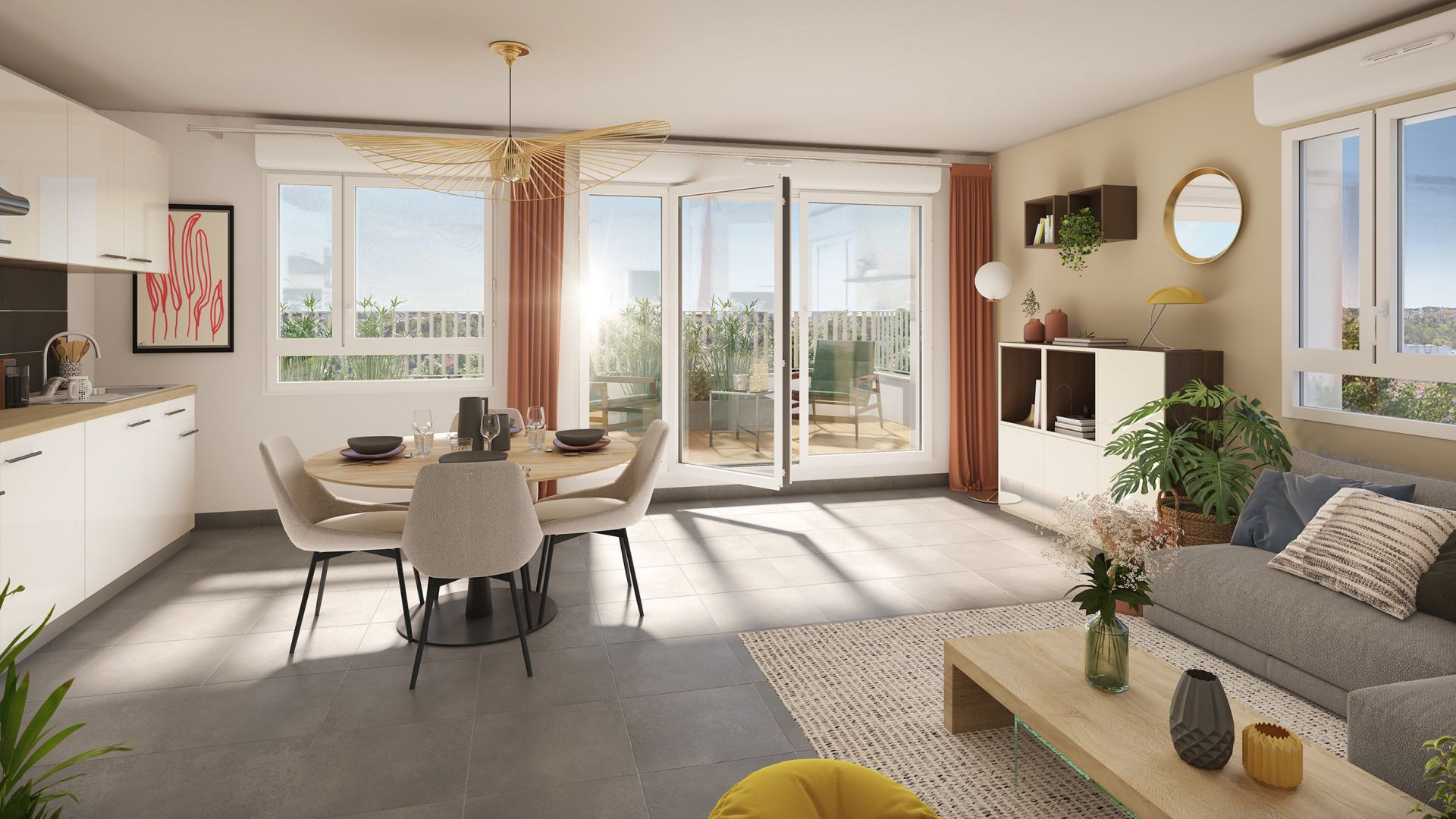 Greencity immobilier - achat appartements neufs du T2 au T3 - Résidence Le Florencia - 31300 Toulouse