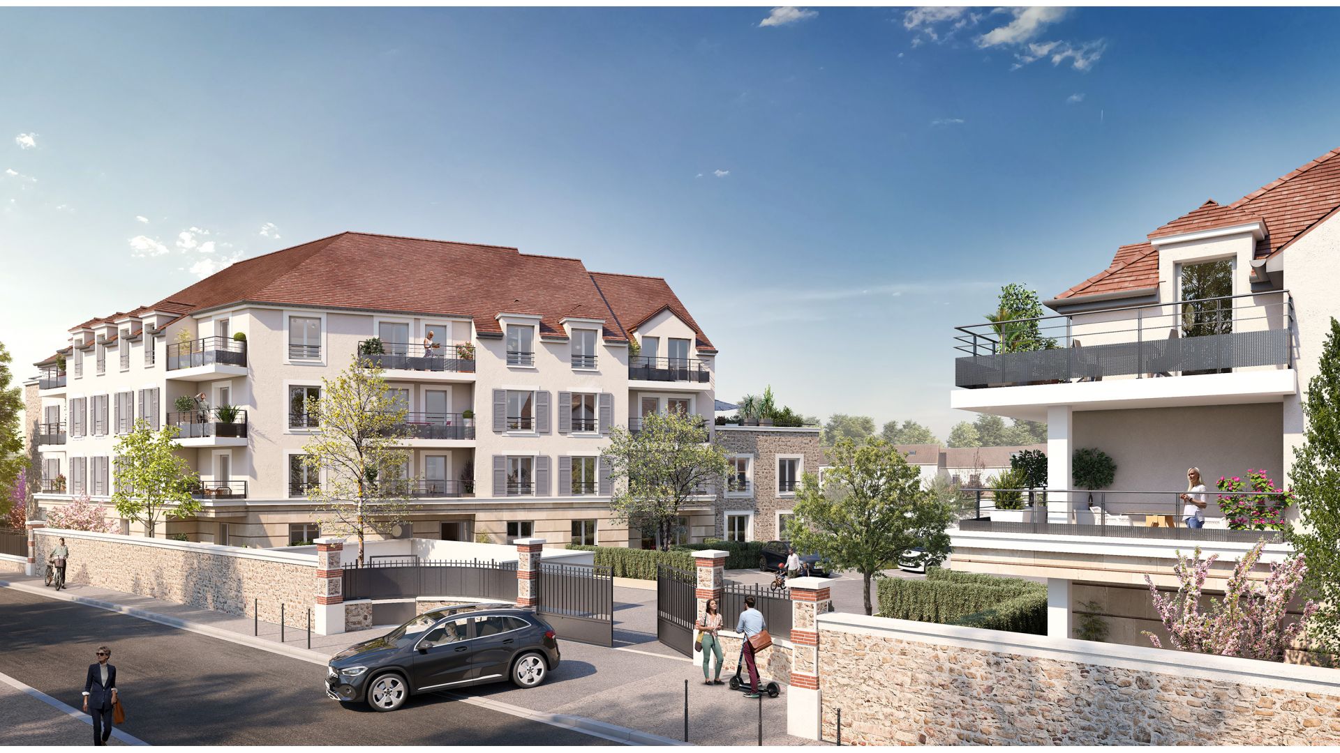 Greencity immobilier - achat appartements neufs du T1Bis au T5 - Résidence L'Orée du Parc - 77127 Leusaint