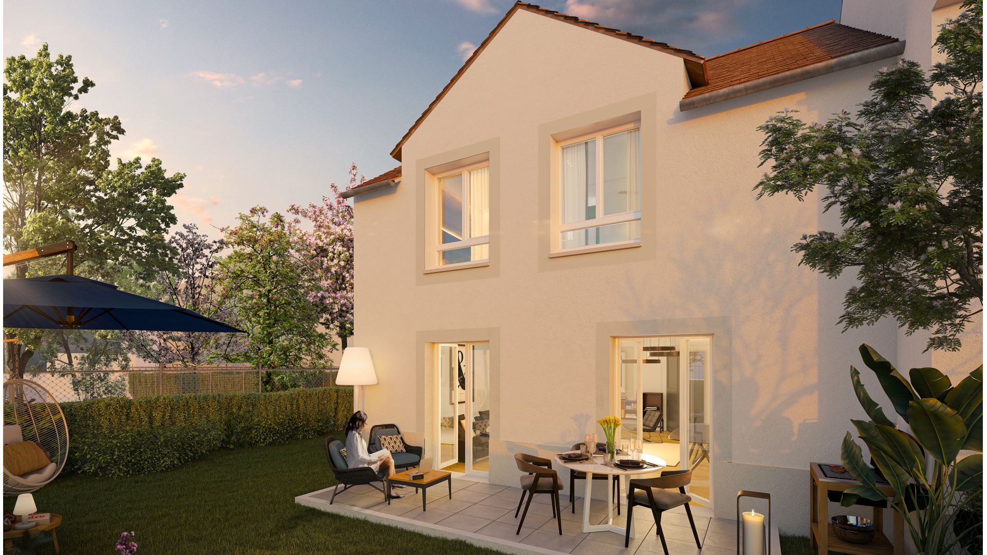 Greencity immobilier - achat appartements neufs du T1Bis au T5 - Résidence L'Orée du Parc - 77127 Leusaint 