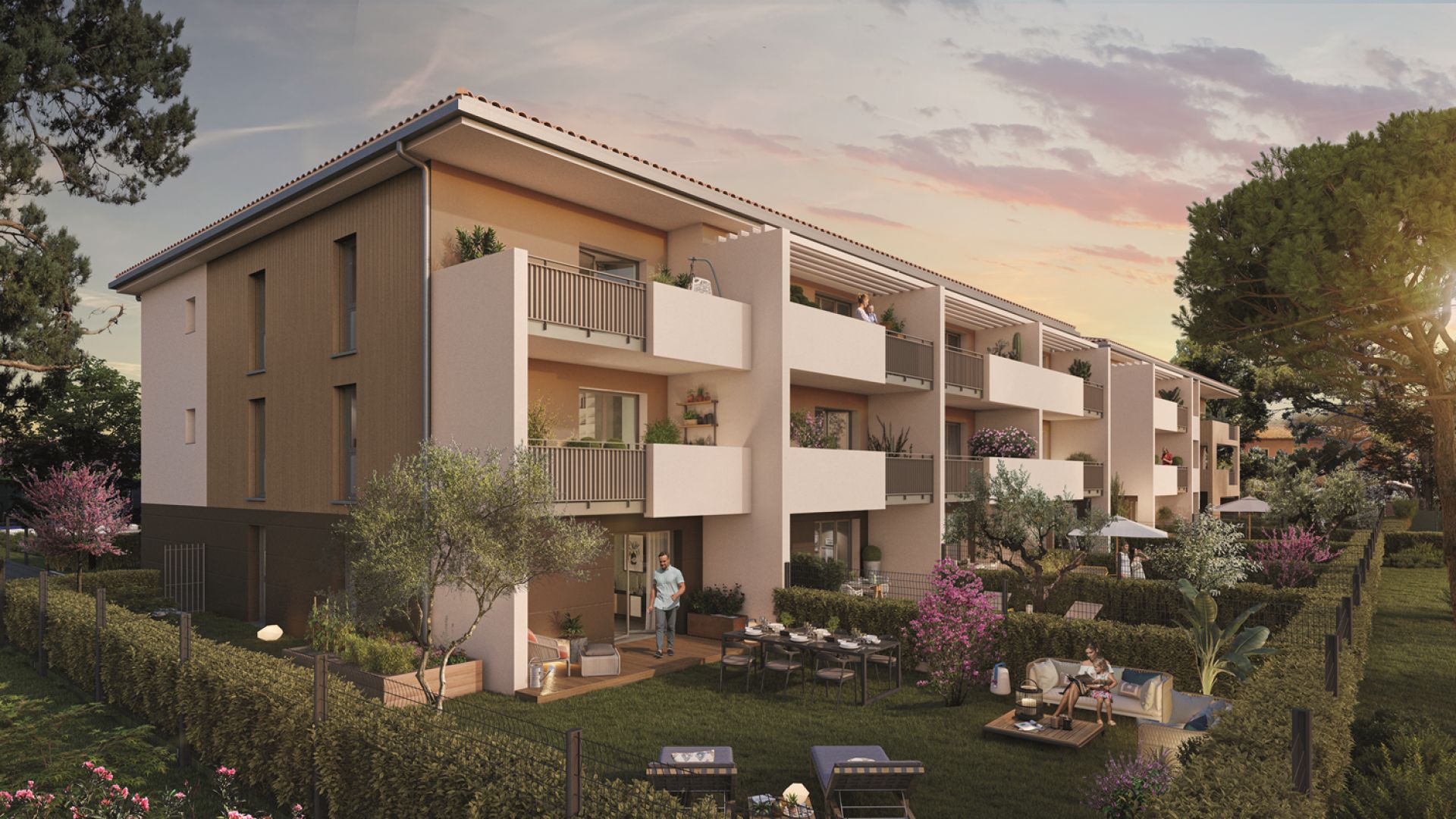 Greencity immobilier - achat appartements neufs du T2 au T3 Duplex - Résidence Majorquine - 66200 Elne  