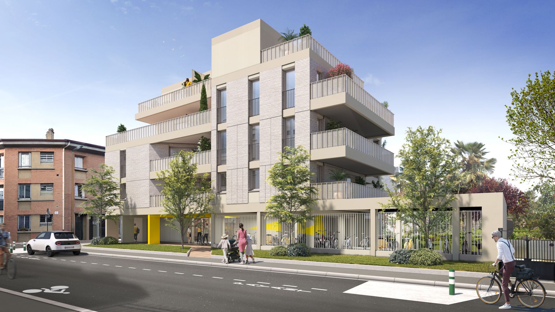 Greencity immobilier - achat appartements neufs du T2 au T4 - Résidence Solissime - 31300 Toulouse 