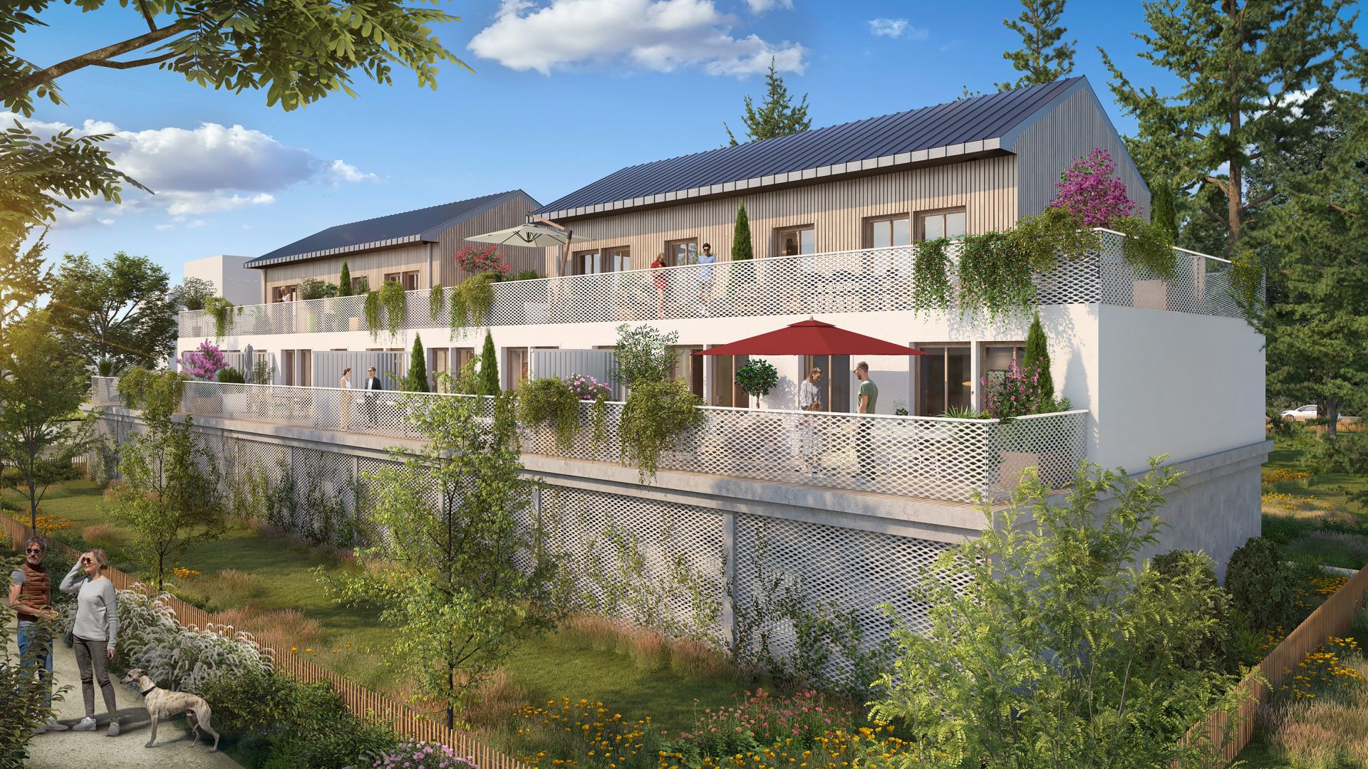 Greencity immobilier - achat appartements neufs du T2 au T4 - Résidence Wood Garden - 49000 Angers